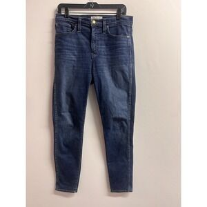 Madewell Jeans  29 Skinny 10" High Rise Dark Wash Blue